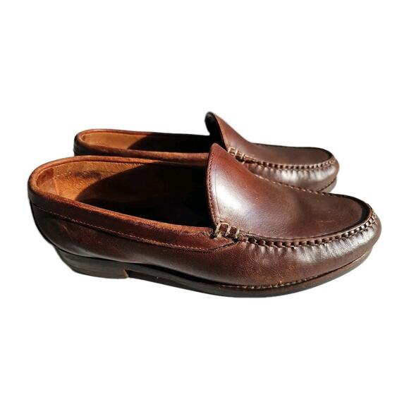 Allen Edmonds Men Shoe Chelsea Size 10D Brown Loafer Pre Owned - Picture 1 of 6